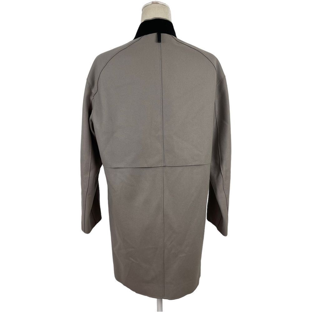 New Rag & Bone Clifton Virgin Wool Snap Coat Jacket Light Grey Size 4 Preppy Job - Picture 11 of 16